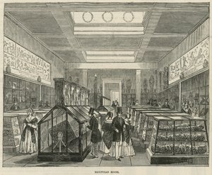 Sala Egipska w Muzeum Brytyjskim autorstwa English School