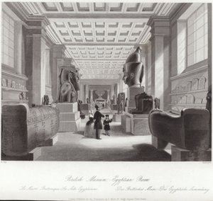 Sala Egipska Muzeum Brytyjskiego autorstwa English School