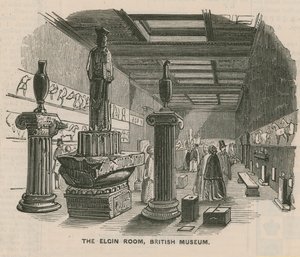 Sala Elgina w British Museum autorstwa English School