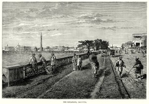 Esplanada, Kalkuta (rycina) autorstwa English School