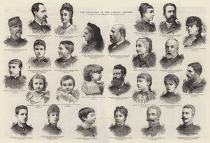Wypędzenie książąt francuskich (rycina) autorstwa English School