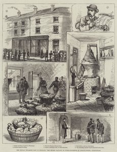 Fenian Dynamite Plot w Anglii, Tajna Fabryka Nitro-Gliceryny na Ledsam-Street, Birmingham (rycina) autorstwa English School