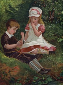 The First Catch (chromolitho) autorstwa English School