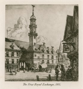 Pierwsza Królewska Giełda, Londyn, 1571 autorstwa English School