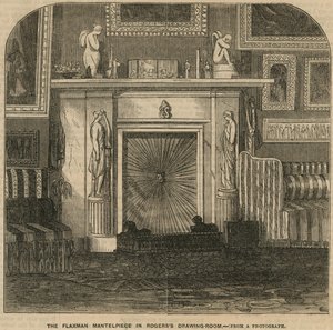 The Flaxman Mantelpiece w salonie Rogers the Poets, Rogers House, St James