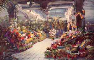 The Floral Hall, Harrods (druk kolorowy) autorstwa English School