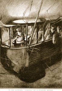 Przednia gondola sterowca Zeppelin, 1914-19 autorstwa English School