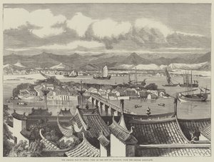 Wojna francuska w Chinach, Widok miasta Foochow, z konsulatu brytyjskiego (rycina) autorstwa English School