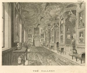 Galeria w Strawberry Hill, Twickenham, Londyn autorstwa English School