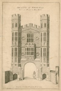 Brama w Whitehall. Mówi się, że zaprojektował Hans Holbein autorstwa English School
