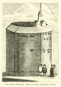 Teatr Globe, zbudowany w 1594 roku; Odbudowany w 1613 autorstwa English School