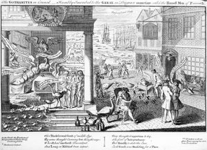 Gotamici na soborze, 1761 autorstwa English School