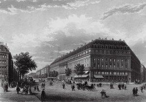 Grand Hotel, Boulevard des Capucines, Paryż (rycina) autorstwa English School