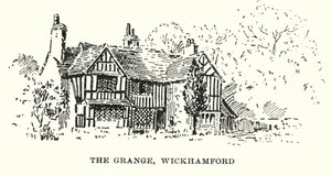 The Grange, Wickhamford (litografia) autorstwa English School