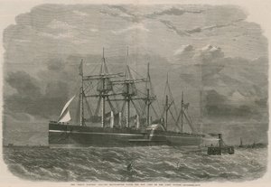 Great Eastern opuszcza wodę z Southampton do Nowego Jorku w swoją pierwszą podróż autorstwa English School