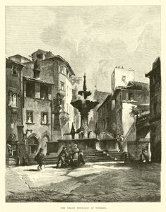 Wielka Fontanna w Viterbo autorstwa English School