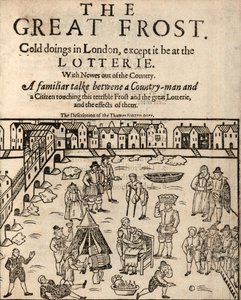 Wielki Mróz, Londyn, 1608 autorstwa English School