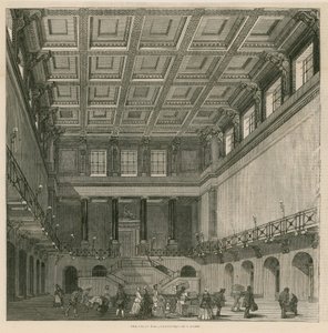 Wielka Sala, stacja Euston Square, Londyn autorstwa English School