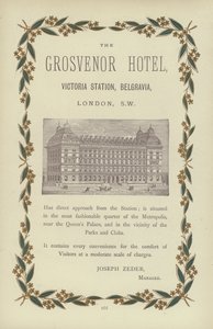 Hotel Grosvenor (grawerowanie) autorstwa English School