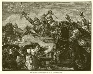 Strażnicy ładują działa w Kassassin, 1882 r autorstwa English School