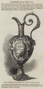 Puchar Guernsey Race Prize Cup, przyznawany przez Jej Wysokość (rycina) autorstwa English School