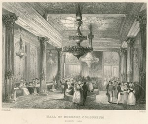 Sala Lustrzana, Koloseum, Regents Park, Londyn autorstwa English School