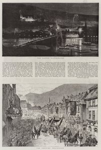 Festyny w Heidelbergu (grawerowanie) autorstwa English School