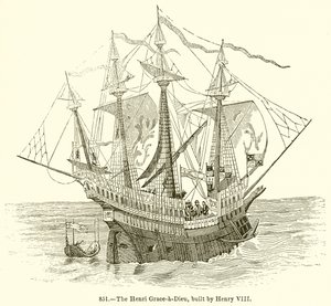 Henri Grace-a-Dieu, zbudowany przez Henryka VIII autorstwa English School
