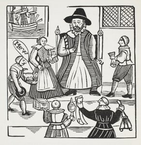 The History of Sir Richard Whittington, Three Lord Mayor of London, ilustracja z książki Chap-books of the Eighteenth Century Johna Ashtona, wyd. 1882 autorstwa English School