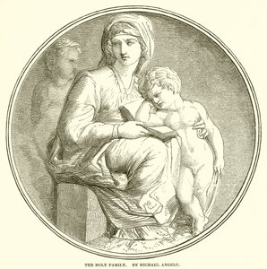 Święta Rodzina. Michael Angelo autorstwa English School