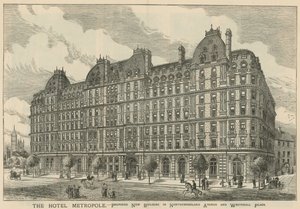Hotel Metropole, proponowany nowy budynek przy Northumberland Avenue i Whitehall Place autorstwa English School