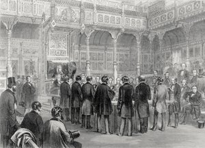 Izba Gmin: zaprzysiężenie członków w 1857 r. autorstwa English School