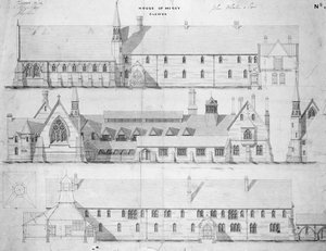 Dom Miłosierdzia, Clewer, ok. 1853 autorstwa English School
