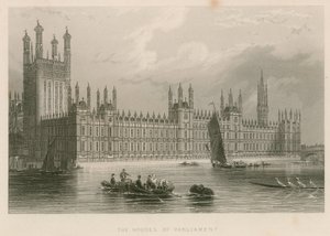 Houses of Parliament, Pałac Westminsterski, Londyn autorstwa English School