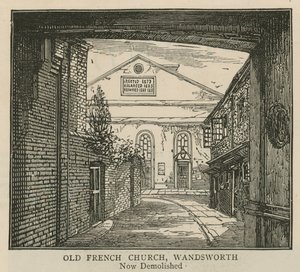 Hugenoci w Anglii: stary francuski kościół, Wandsworth autorstwa English School