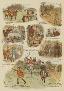 Dzień polowania (chromolitho) autorstwa English School