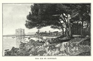 Ile St Honorat (rycina) autorstwa English School