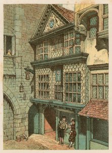 Międzynarodowa Wystawa Zdrowia w South Kensington, 1884: stara londyńska ulica autorstwa English School