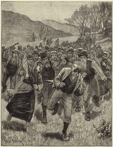 Agitacja Irlandzkiej Ligi Lądowej autorstwa English School