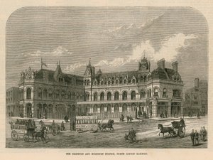 Stacja Islington i Highbury, North London Railway autorstwa English School