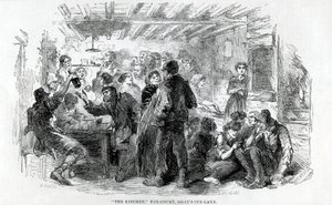 Kuchnia, Fox-Court Grays Inn Lane, 1851 autorstwa English School