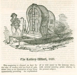 Ostatnia loteria. Koło Loterii, 1826 autorstwa English School