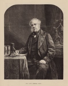 Późny admirał Rous (rycina) autorstwa English School