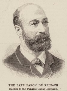 Późny Baron de Reinach (rycina) autorstwa English School