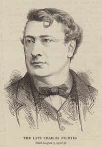 Późny Charles Fechter (grafika) autorstwa English School
