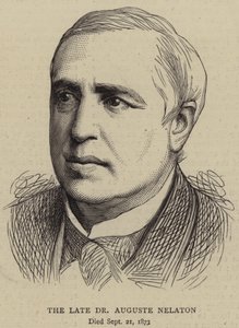 Późny dr Auguste Nelaton (grafika) autorstwa English School
