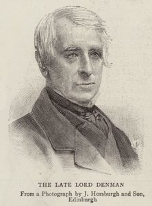 Późny Lord Denman (rycina) autorstwa English School