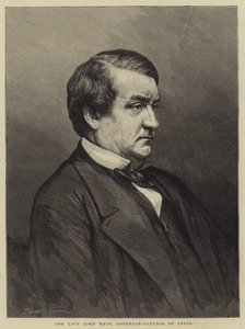 Późny Lord Mayo, Generalny Gubernator Indii (Grawerowanie) autorstwa English School