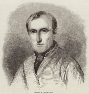 Późny M Paul Delaroche (Grawerowanie) autorstwa English School