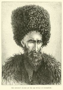 Leghiański przywódca buntu 1861 w Daghestanie autorstwa English School